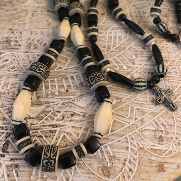 2 boho bead necklaces unisex - Picture 6 of 7